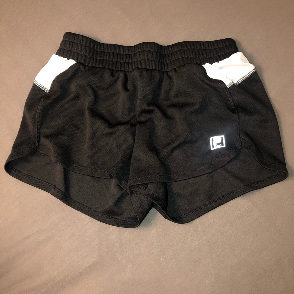 Small black running shorts